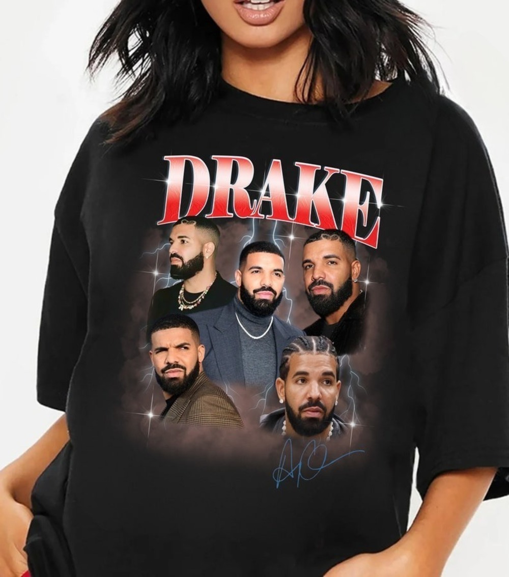 Vintage Drake Shirt Hip Hop Drizzy Tour Shirt Champagne Papi Graphic Tee